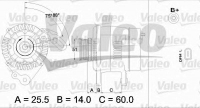 VALEO 437403 -  Генератор