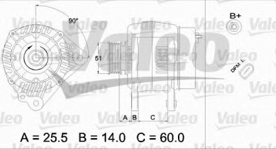 VALEO 437404 -  Генератор