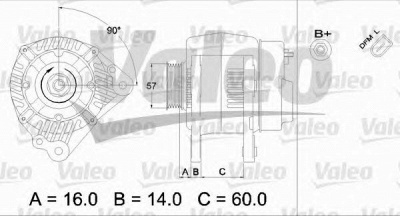 VALEO 437412 -  Генератор
