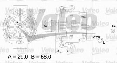 VALEO 437420 -  Генератор
