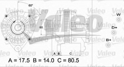 VALEO 437427 -  Генератор
