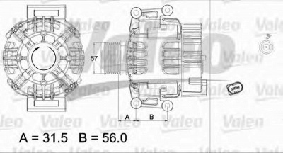 VALEO 437430 -  Генератор