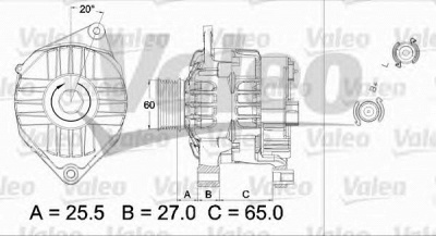 VALEO 437431 -  Генератор