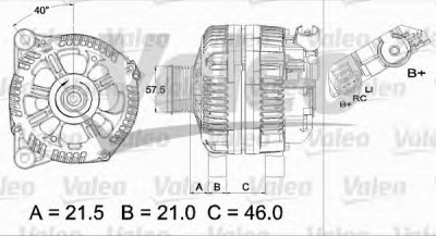 VALEO 437432 -  Генератор