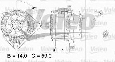 VALEO 437434 -  Генератор