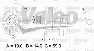 VALEO 437437 -  Генератор
