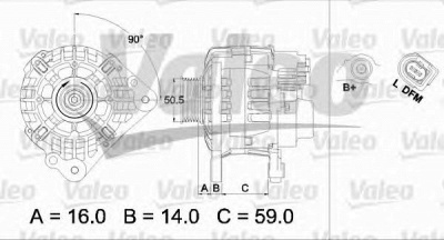 VALEO 437444 -  Генератор