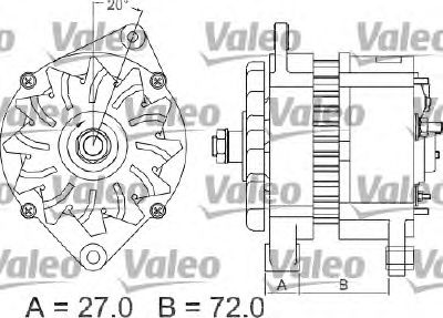 VALEO 437447 -  Генератор