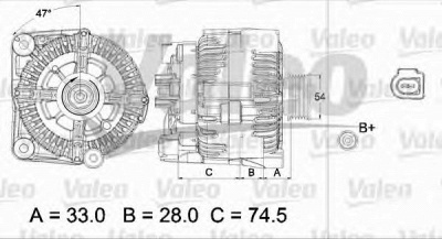 VALEO 437450 -  Генератор