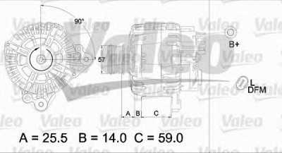 VALEO 437454 -  Генератор