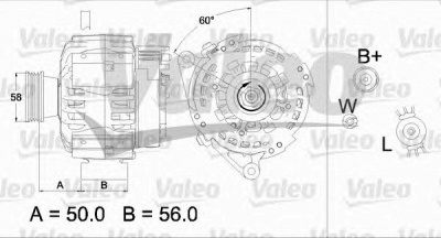 VALEO 437467 -  Генератор