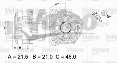 VALEO 437472 -  Генератор