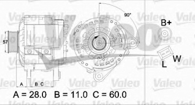 VALEO 437479 -  Генератор