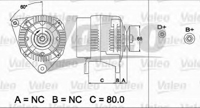 VALEO 437483 -  Генератор