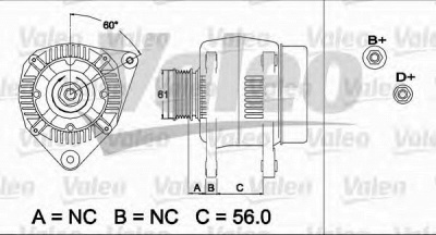 VALEO 437496 -  Генератор