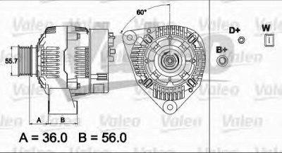 VALEO 437499 -  Генератор