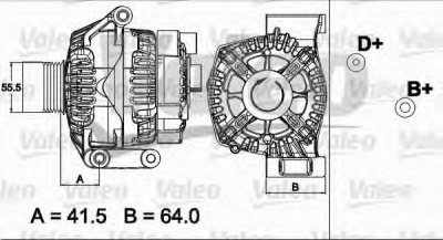 VALEO 437504 -  Генератор
