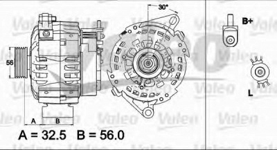 VALEO 437510 -  Генератор
