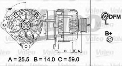VALEO 437513 -  Генератор