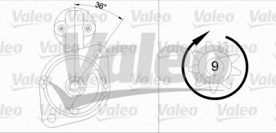 VALEO 455555 -  Стартер