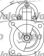VALEO 455622 -  Стартер