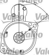 VALEO 455925 -  Стартер