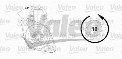 VALEO 458215 -  Стартер