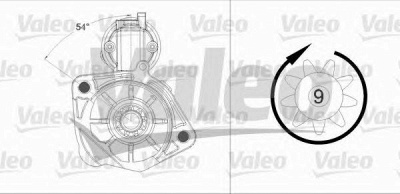 VALEO 458231 -  Стартер