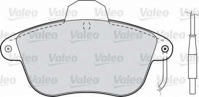 VALEO 540469 -  Комплект тормозных колодок, дисковый тормоз