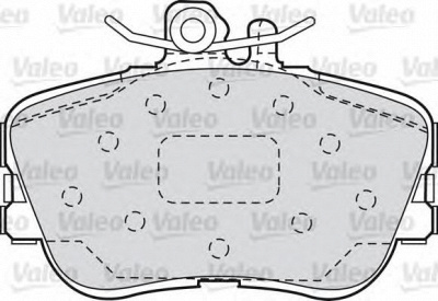 VALEO 540559 -  Комплект тормозных колодок, дисковый тормоз
