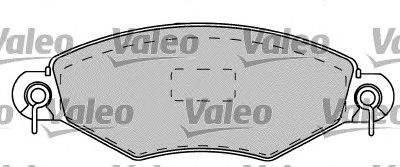 VALEO 540887 -  Комплект тормозных колодок, дисковый тормоз
