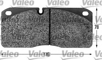 VALEO 541620 -  Комплект тормозных колодок, дисковый тормоз