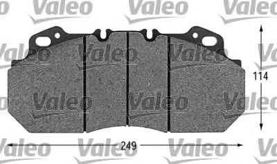 VALEO 541644 -  Комплект тормозных колодок, дисковый тормоз