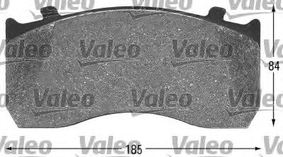 VALEO 541659 -  Комплект тормозных колодок, дисковый тормоз