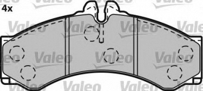 VALEO 541664 -  Комплект тормозных колодок, дисковый тормоз