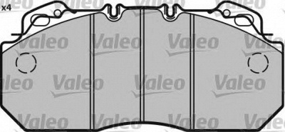 VALEO 541668 -  Комплект тормозных колодок, дисковый тормоз