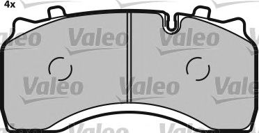 VALEO 541692 -  Комплект тормозных колодок, дисковый тормоз