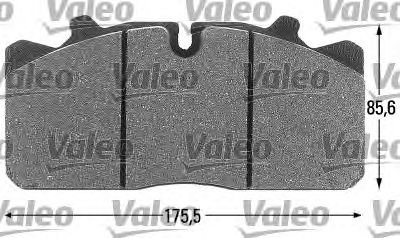 VALEO 541693 -  Комплект тормозных колодок, дисковый тормоз