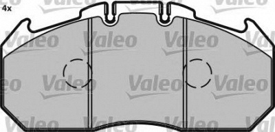 VALEO 541700 -  Комплект тормозных колодок, дисковый тормоз