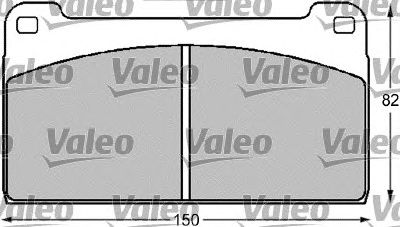 VALEO 541708 -  Комплект тормозных колодок, дисковый тормоз