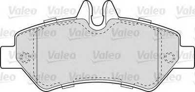 VALEO 541728 -  Комплект тормозных колодок, дисковый тормоз