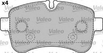 VALEO 541735 -  Комплект тормозных колодок, дисковый тормоз