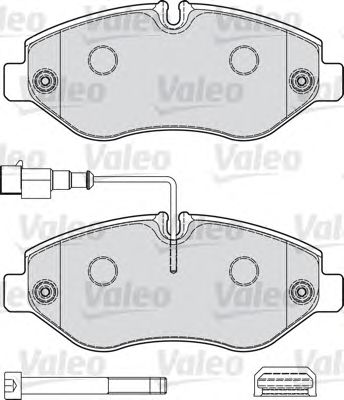 VALEO 541737 -  Комплект тормозных колодок, дисковый тормоз