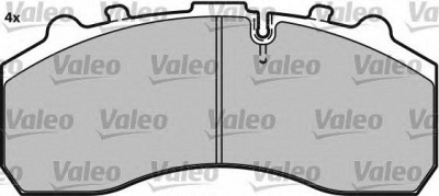 VALEO 548679 -  Комплект тормозных колодок, дисковый тормоз