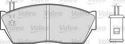 VALEO 551042 -  Комплект тормозных колодок, дисковый тормоз