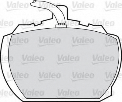 VALEO 551500 -  Комплект тормозных колодок, дисковый тормоз