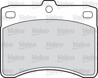 VALEO 551659 -  Комплект тормозных колодок, дисковый тормоз