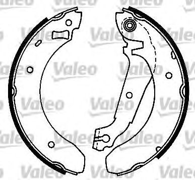 VALEO 553630 -  Комплект тормозных колодок