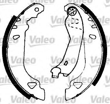 VALEO 553661 -  Комплект тормозных колодок