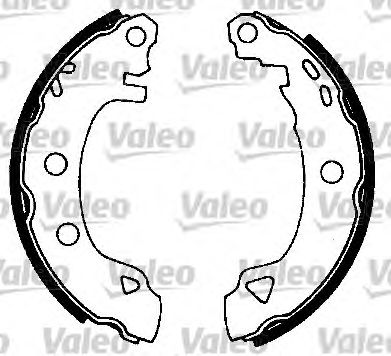 VALEO 553702 -  Комплект тормозных колодок